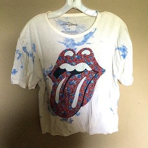 Rolling Stones Cropped T Shirt